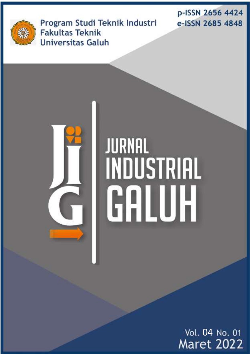 					View Vol. 4 No. 1 (2022): Jurnal Industrial Galuh
				