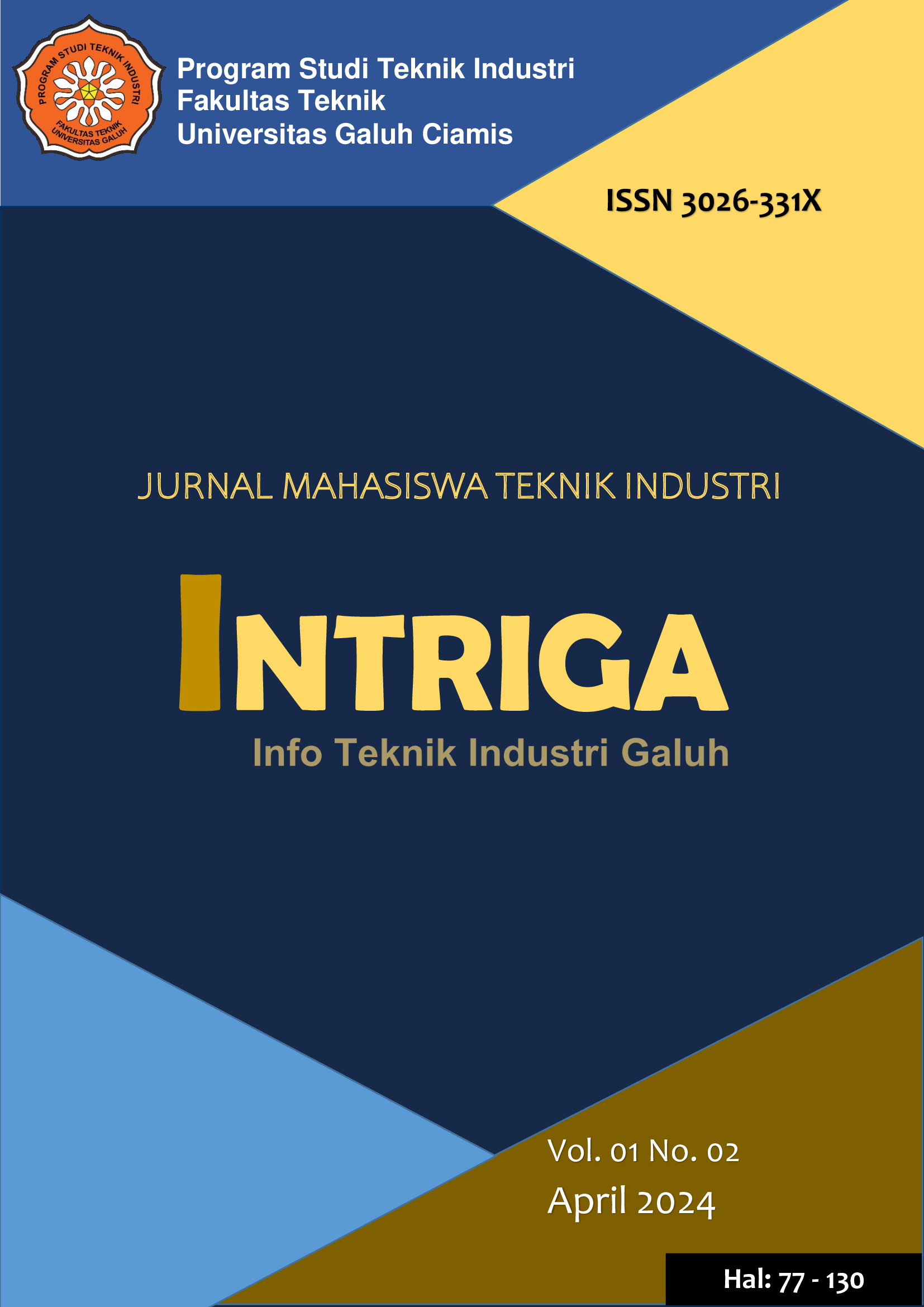 					View Vol. 1 No. 2 (2024): Jurnal Info Teknik Industri Galuh (INTRIGA)
				